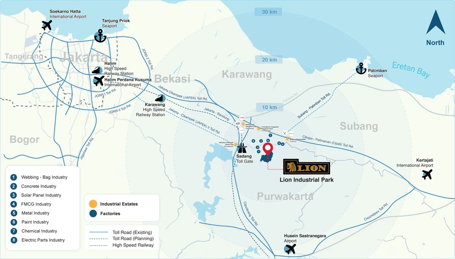 Surrounding areas overview